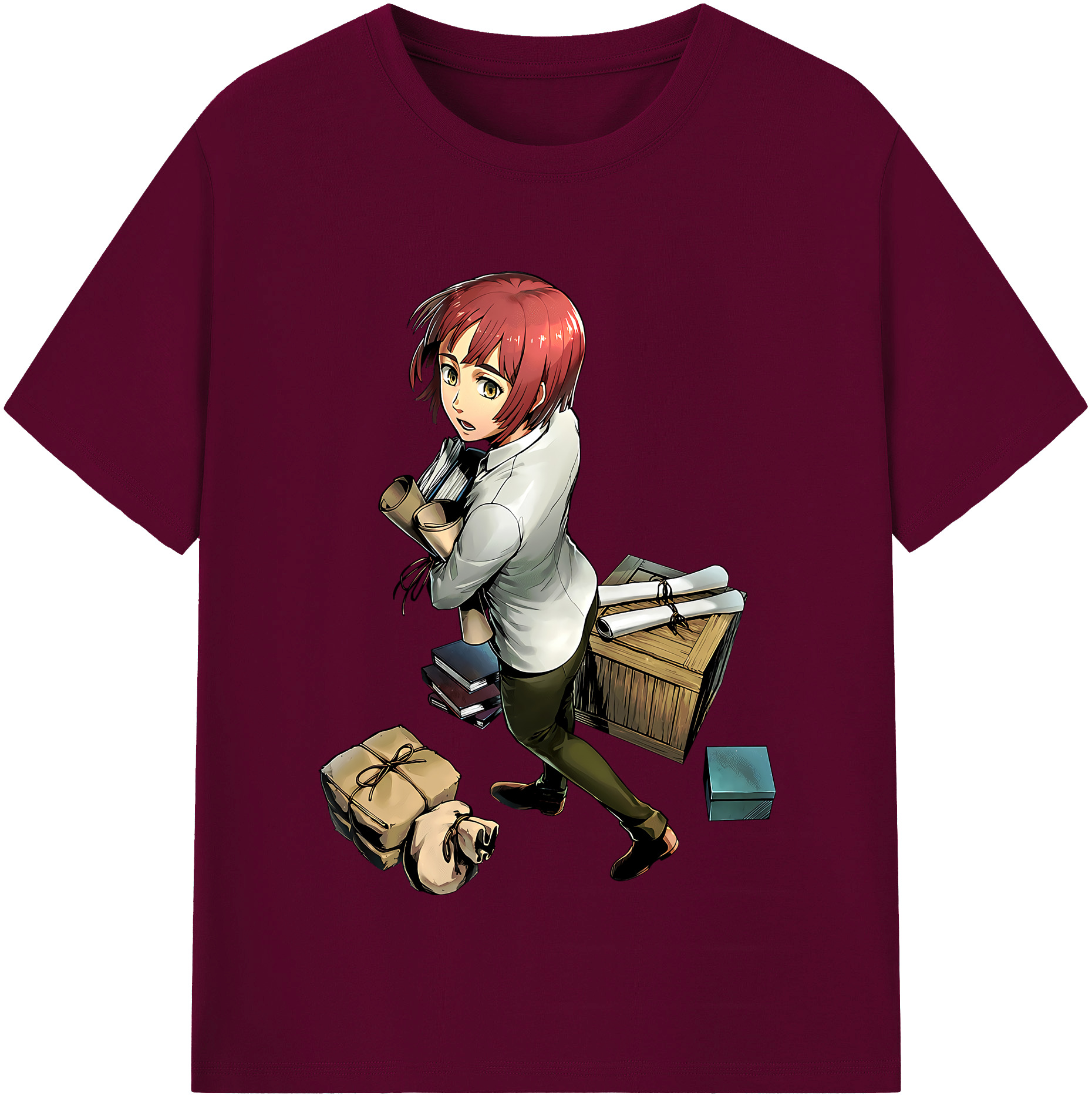 （画像用） 進撃の巨人 Attack on Titan レディースカジュアルプリントTシャツ（綿100％）